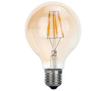 LyvEco 4687 6w Golden Filament LED G80, Dimmable, 2200K, E27, 600lm =55w