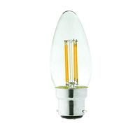 Lyveco BC Clear LED 4 Watt Filament Candle 470 Lumens 2700K
