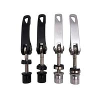LYVQZPWLR Bicycle Seatpost Clamps, Bicycle Quick Release Seatpost Clamp M6 Black Silver 35 40 50 55 60 65 70 75 85mm(M6x60mm Black Color)