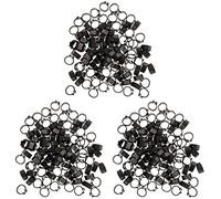 LYVQZPWLR Bird Leg Bands Rings, Bird Identification Rings Pack Of 100 Multicolor 1.3x1.3 cm(Blackx2pcs,1.3X1.3CMx3pcs)