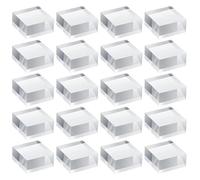 LYVQZPWLR Clear Acrylic Cube Display Block, Acrylic Square Display Blocks Clear Pack Of 232 Multiple Sizes(50x50x6mm 20 Pcs)