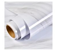 LYVQZPWLR Clear Wall Protector Contact Paper, PVC Vinyl Wood Fiber Self Adhesive Kitchen Oil Proof Film Multicolor Multiple Sizes(Marble Jazz White,3mx40cm)