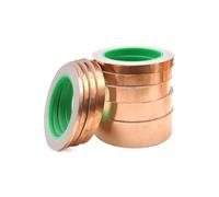 LYVQZPWLR Copper Tape Conductive Adhesive, Copper Foil Tape Slug Repellent Conductive Adhesive 20M 5-50mm Single/Double Sided(15 mm)