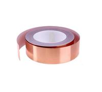 LYVQZPWLR Copper Tape Conductive Adhesive, Copper Slug Repellent Tape Conductive Adhesive Foil 20M 3-15mm Shield DIY Circuit Electrical(10m,15mm)