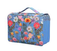 LYVQZPWLR Large Capacity Pen Case Bag, 250 Slots Pencil Case 5 Compartments School Office Organizer Multicolor(Style 06)