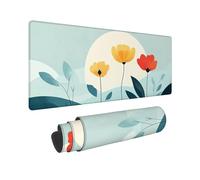 LYVQZPWLR Non Slip Mouse Pad, Poppy Desk Mat Green Multiple Sizes With Water Resistance And Rubber Base 6W-673(1000x500x3mm)