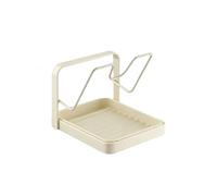 LYVQZPWLR Pot Lid Organizer Rack, Pan Lid Holder Space Saving Drain Tray Kitchen Rack Pot Ladle Spatula Plate Multicolor(Color 1)