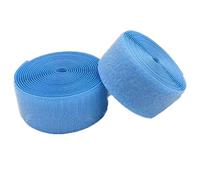 LYVQZPWLR Versatile Hook and Loop Tape， 38MM sew-on hook & loop tape, Non self adhesive back nylon strips fabric fastener(Light Blue,38MM x 10 Yards)