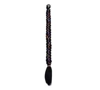 LYVQZPWLRBraiding Hair Extensions, 20Inch Long Straight Synthetic Hair Extension Braided Fishtail Drawstring Ponytail Hair Blonde For Women(1B 34Inch 170g)