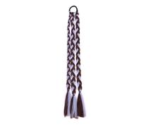 LYVQZPWLRBraiding Hair Extensions, 20Inch Long Straight Synthetic Hair Extension Braided Fishtail Drawstring Ponytail Hair Blonde For Women(Color 30 S 35g)