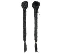 LYVQZPWLRBraiding Hair Extensions, 20Inch Long Straight Synthetic Hair Extension Braided Fishtail Drawstring Ponytail Hair Blonde For Women(SL66 1B)