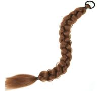 LYVQZPWLRBraiding Hair Extensions, 24Inch Braided Ponytail Extension Synthetic Black Blonde Hairpiece With Elastic Comfort Band For Women(30)