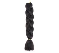 LYVQZPWLRBraiding Hair Extensions, Braids Hair 24 Inch Synthetic Hair For Briads Extensions For Twisted Crochet Braiding Hair For Girl(1B)