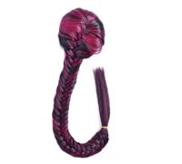 LYVQZPWLRBraiding Hair Extensions, keusyoi Women's Long Straight Extension Adjustable Drawstring With Two Clips Braid Ponytail Synthetic Ponytail Extensions(F11)