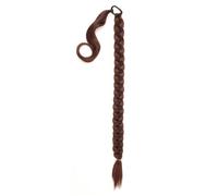LYVQZPWLRBraiding Hair Extensions, Long DIY Braided Ponytail Extension With Hair Tie Straight Wrap Around Hair Extensions Ponytail(SMTYSPJQ33)