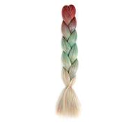 LYVQZPWLRBraiding Hair Extensions, Synthetic Braids Extensions Rainbow Colored Braiding Hair 24Inch For Women DIY Hairstyle(H53)
