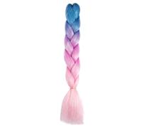 LYVQZPWLRBraiding Hair Extensions, Synthetic Braids Extensions Rainbow Colored Braiding Hair 24Inch For Women DIY Hairstyle(H54)