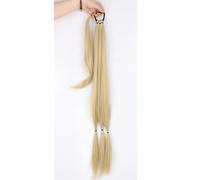 LYVQZPWLRBraiding Hair Extensions, Synthetic Long Braided Ponytail Hair Extensions For Women Black Blonde Wrap Around Ponytail Tail Hairpieces High Temperature Fiber(24613)