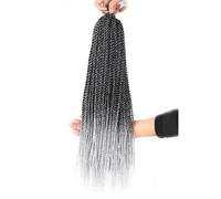 LYVQZPWLRBraiding Hair Extensions, Women Twisted Hair Crochet Braids 30 Strands Black Brown Purple Crochet Braids For Women Synthetic Braiding(6,22inches#1PcsLot)