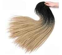 LYVQZPWLRBraiding Hair Extensions, Womens Crochet Braids Synthetic 24Inch Boxing Braid 22 Roots/Pcs Braiding Hair Extensions Heat Fiber Braids(#27,24inches#5pcslot)
