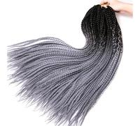 LYVQZPWLRBraiding Hair Extensions, Womens Crochet Braids Synthetic 24Inch Boxing Braid 22 Roots/Pcs Braiding Hair Extensions Heat Fiber Braids(2,24inches#4PcsLot)
