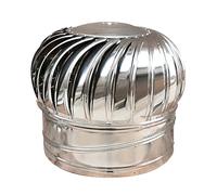 LYVQZPWLRChimney Spinner Cowl, Roof Rotating Ventilator Cap, 304 Stainless Steel Non Power Turbines Cap, Roof Wind Turbines Cap Vent(400mm/15.7in)