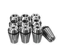 LYVQZPWLRCollet Set Drill Chuck, 10pcs ER20 4-13mm Spring Collet Chuck Set for CNC Milling Machine Engraving Lathe Tool