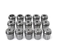LYVQZPWLRCollet Set Drill Chuck, 16pcs/Set ER32 Collet Chuck Holder MT3 M12 Morse Taper + ER32 Spring Collets ID 3-20mm for Lathe Milling Tools