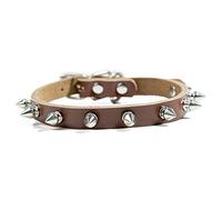 LYVQZPWLRDog Harness No Pull, Basic Dog Leashes Dog Collar Cowhide Dog Harness Adjustable Bull Terrier Dogs Pets(Coffee,M)
