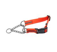 LYVQZPWLRDog Harness No Pull, Basic Dog Leashes Outdoor Waterproof P chain dog Collar PVC Material pet collars reflective training dogs neck Collar(Oranje,M)