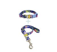 LYVQZPWLRDog Harness No Pull, Basic Dog Leashes Teddy Small Medium Dogs Pet Products Cartoon Print Dog Collar Adjustable Dog Leash-6_L(12,M)
