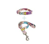 LYVQZPWLRDog Harness No Pull, Basic Dog Leashes Teddy Small Medium Dogs Pet Products Cartoon Print Dog Collar Adjustable Dog Leash-6_L(8,L)