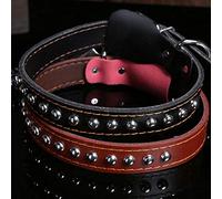 LYVQZPWLRDog Harness No Pull, Dog Traction Rope Dog Leash Cowhide Dog collar Large Dog(Collar,S)