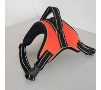 LYVQZPWLRDog Harness No Pull, Dog Traction Rope Vest Dog Harness Reflective Dog Leads Mesh Pet Walk Out Hand Strap Vest Adjustable Harnesses(Oranje,S)