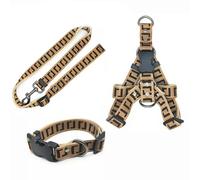 LYVQZPWLRDog Harness No Pull, Pet Traction Rope Dog Leash Outdoor Training Large Retractable Explosion-proof(Three-piece,L(2.5cmwide))