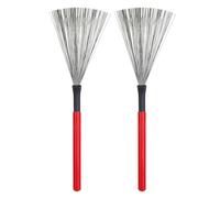 LYVQZPWLRDrum Brushes, Drum Brushes Drumsticks Maple Handle Drummers Instruments Universal for Snare Drums(Red)