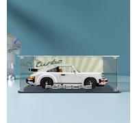 LYVQZPWLRMinifigure Display Case, Acrylic Countertop Display Box Show Case. It's Suitable for Lego 10295 911 Sports Car Model's Displaying,collecting,dust-proof,storage(Background a)