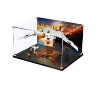 LYVQZPWLRMinifigure Display Case, Acrylic Countertop Display Box Show Case.It's Suitable for Lego 75979 Headway Model's Displaying,collecting,dustproof,storage(Background a)
