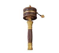 LYVQZPWLRPrayer Wheel Tibetan, Buddhist scripture wheel, Buddhist Prayer Wheel, Copper Hand-Held Prayer Wheel