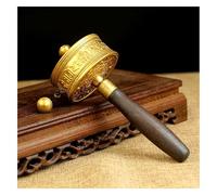 LYVQZPWLRPrayer Wheel Tibetan, Buddhist scripture wheel, Buddhist Prayer Wheel, Wooden Handle Premium Buddha Scriptures Prayer Wheel