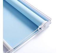 LYVQZPWLRThermal Blackout Blinds 60/85/110/120/135cm Wide Venetian Blinds, Blue Fabric Roller Blind(30x230cm)