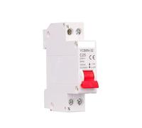 LYVQZPWLRTransfer Switch, 18MM TPN 1P+N Mini Circuit Breaker MCB 6A 10A 16A 20A 25A 32A Din Rail Mounting Miniature Household Air Switch(10A)