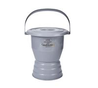 LYVQZPWLRUnisex Chamber Pot, Chamber Pot with Handle, Bedpan Portable Toilet Urinal Spittoon Potty Pee Bucket for Pregnant Woman Elderly Adults(Grijs,27.5cm)