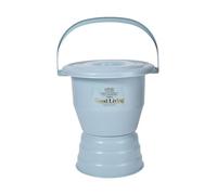 LYVQZPWLRUnisex Chamber Pot, Chamber Pot with Handle, Bedpan Portable Toilet Urinal Spittoon Potty Pee Bucket for Pregnant Woman Elderly Adults(Blu,27.5cm)