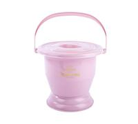 LYVQZPWLRUnisex Chamber Pot, Chamber Pot with Handle, Bedpan Portable Toilet Urinal Spittoon Potty Pee Bucket for Pregnant Woman Elderly Adults(Roze,22.5cm)