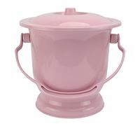 LYVQZPWLRUnisex Chamber Pot, Chamber Pot with Lid, Handheld Portable Toilet Portable Kids Pee Pot Bucket Bedpan Bedside Potties for Adults Kids(Roze)