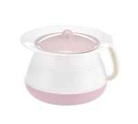 LYVQZPWLRUnisex Chamber Pot, Chamber Pot with Lid, Unisex Spittoon Portable Bedpan Bedside Pee Pot Bucket with Handle for Household Elderly Adults(Roze)