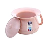 LYVQZPWLRUnisex Chamber Pot, Chamber Pots for Women with Lid,Spittoon Bedroom Potty Pee Bucket with Handle,Portable Toilet Urinal for Camping Travel Home(Roze)
