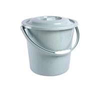 LYVQZPWLRUnisex Chamber Pot, Urine Bucket with Lid,Spittoon Chamber Pot Reusable Portable Toilet Urinal with Handle for Pregnant Women Elderly Children(Blu,S)