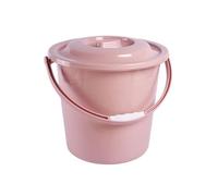 LYVQZPWLRUnisex Chamber Pot, Urine Bucket with Lid,Spittoon Chamber Pot Reusable Portable Toilet Urinal with Handle for Pregnant Women Elderly Children(Roze,S)